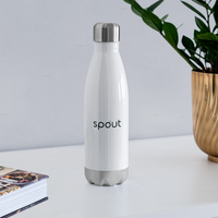 Insulated Stainless Steel Water Bottle - white