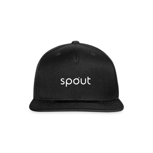 Snapback Baseball Cap - black