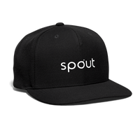 Snapback Baseball Cap - black