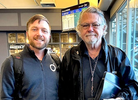 Spout founder Reuben Vollmer with water chemist Chubb Michaud