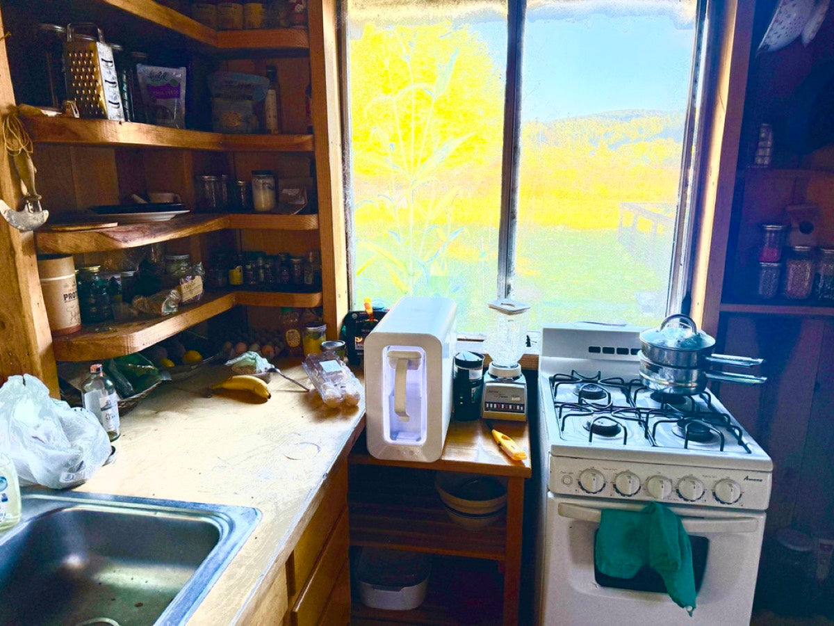 Spout Monolith in a rustic cabin kitchen
