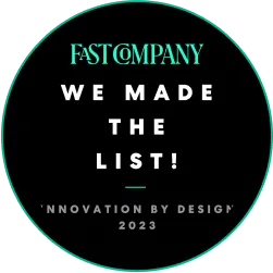 Fast company icon representing Spout on list of innovation by design 2023